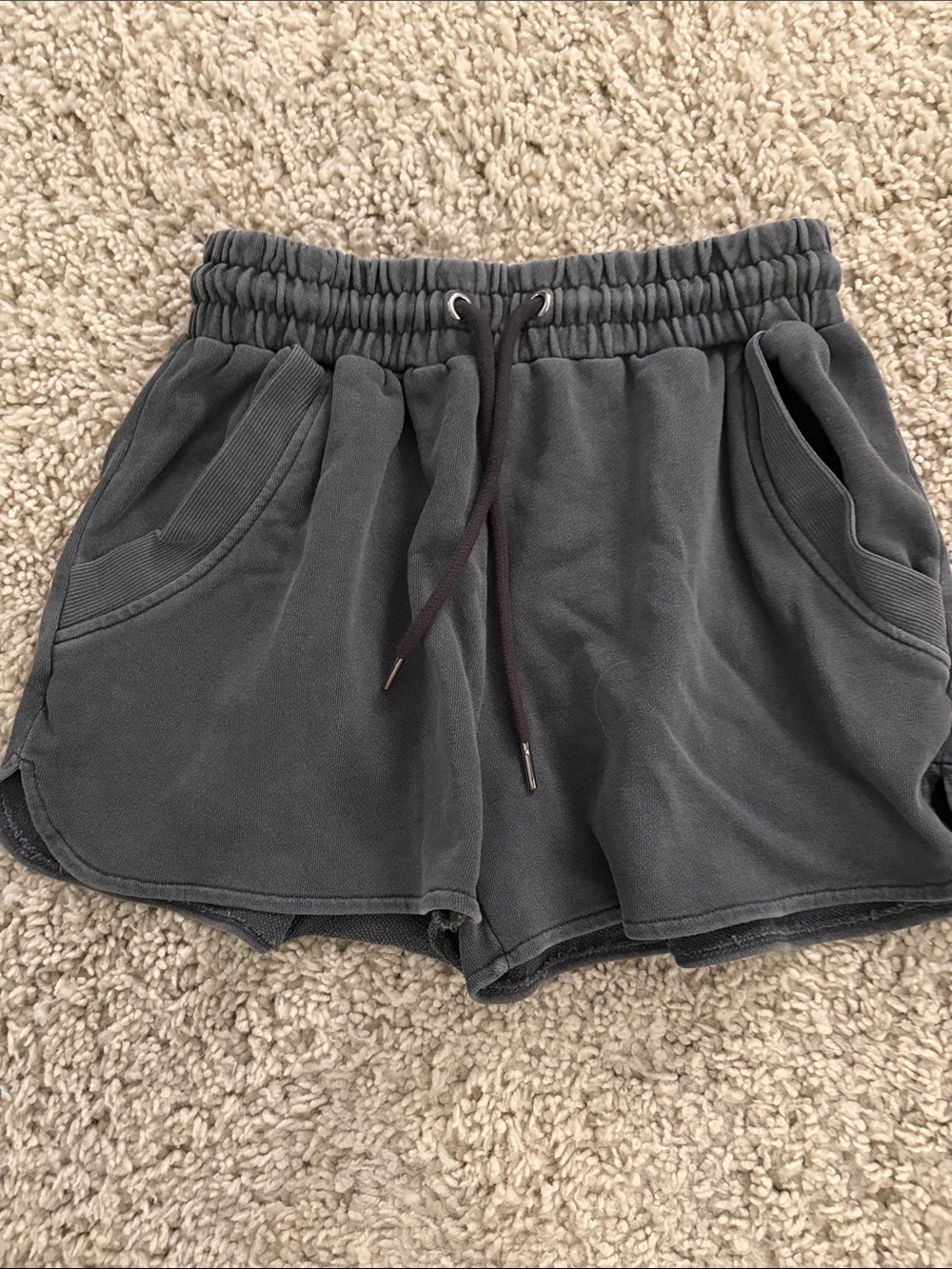 Forever 21 Charcoal Gray Athletic Drawstring Shorts